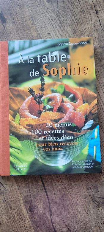 Livre de cuisine A la table de Sophie