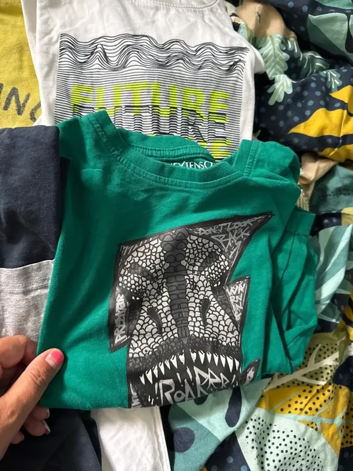 Lot 9 tee shirt manches longues 6 ans - photo numéro 8