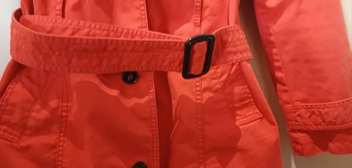 Trench rouge femme – Taille 38 – Très bon état - photo numéro 4