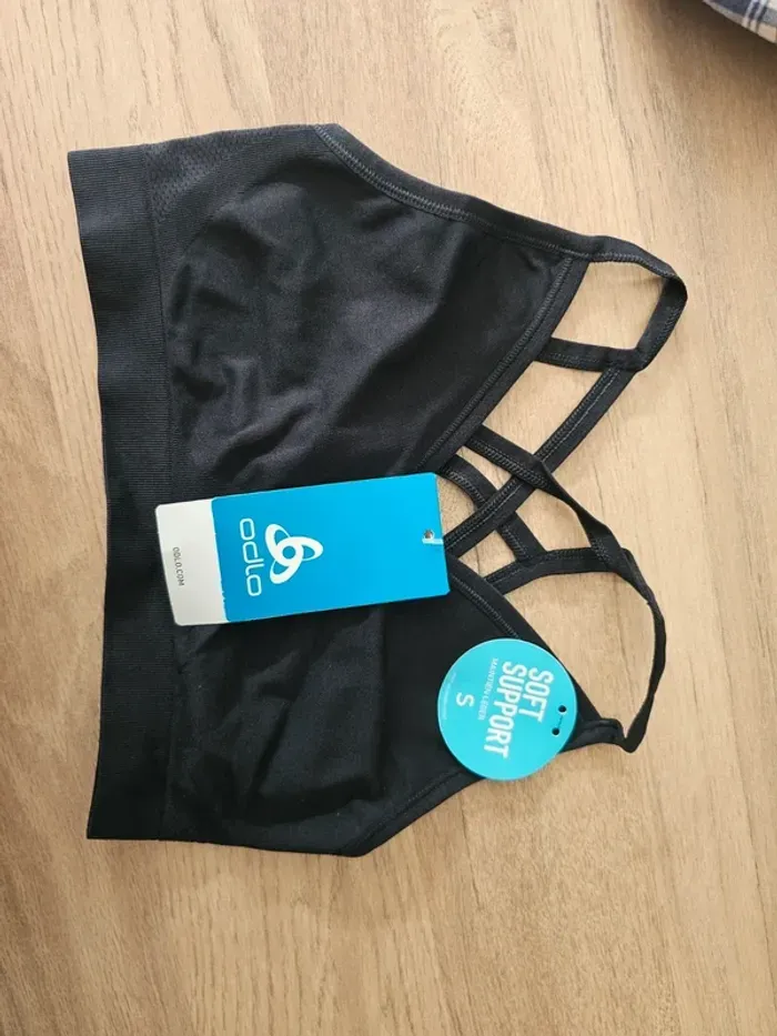 Brassière de sport réversible ODLO femme S noir Seamless - photo numéro 4