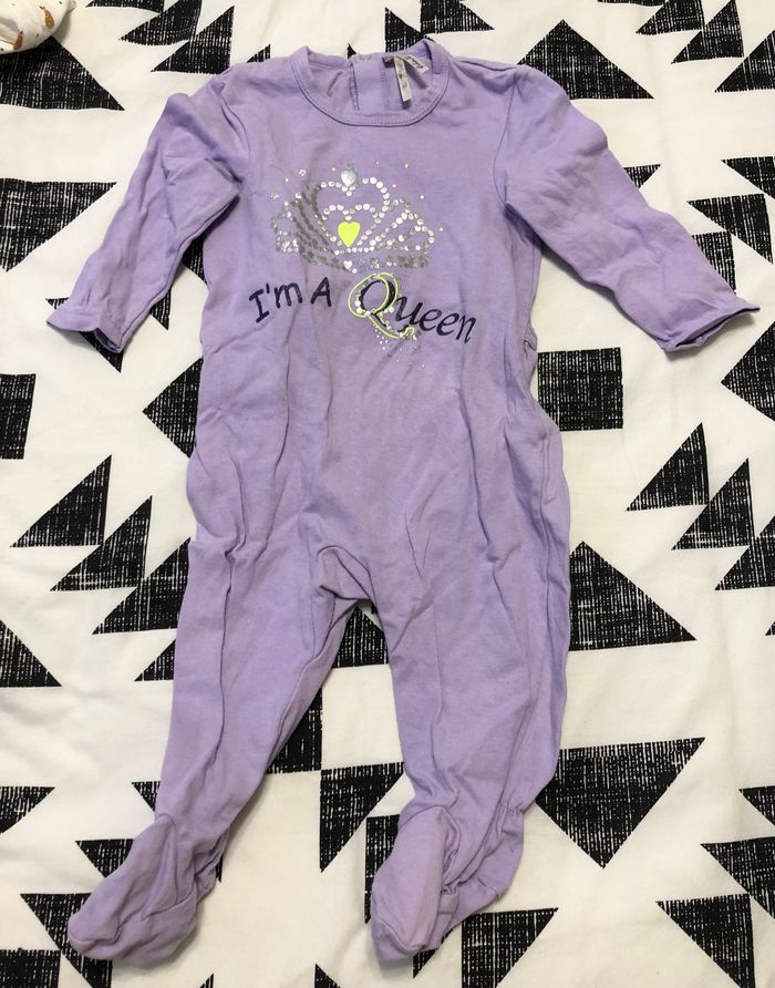 Pyjama violet 6/9 mois