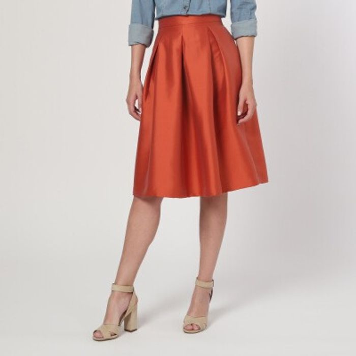 Sisley - Jupe patineuse plissé Taille 42