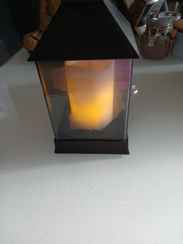 LANTERNE LUMINEUSE NOIRE - photo numéro 2