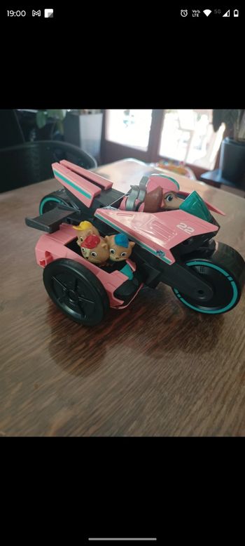 Figurine + moto Liberty + 3 chatons junior Pat Patrouille mighty movie  