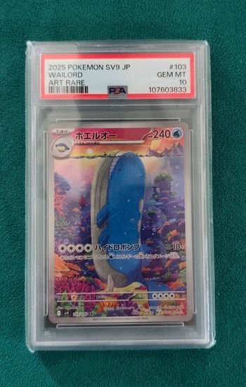 💧 Wailord  AR 103/100 - SV09 JPY -  PSA10 💧
