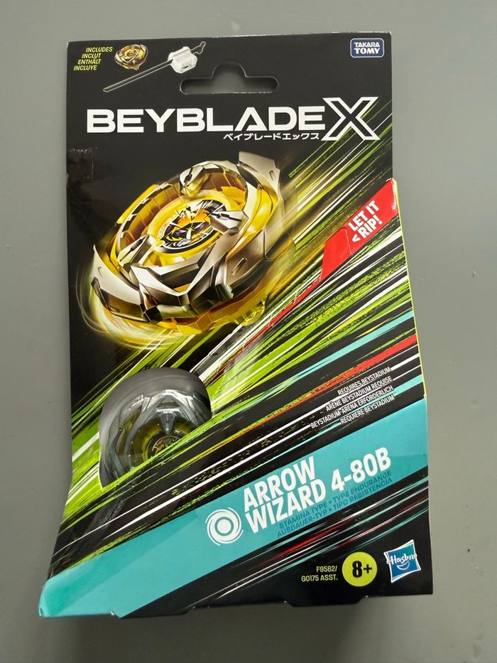 Toupie Beyblade X Arrow Wizard 4-80B + Lanceur - Takara Tomy de Hasbro - photo numéro 2