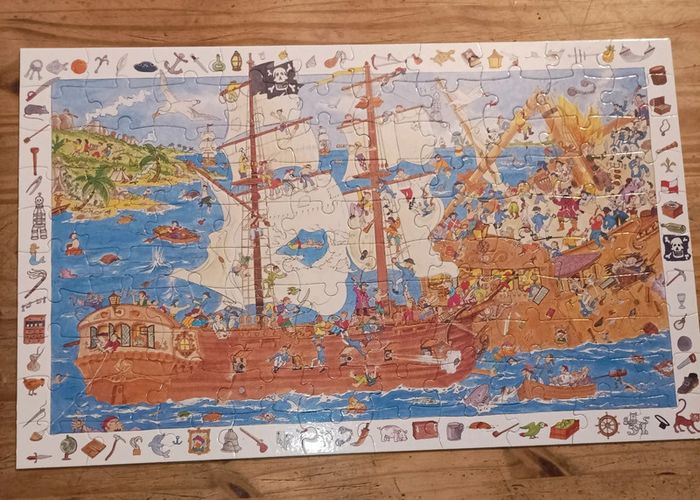 Puzzle 100 pièces Djeco Pirates - photo numéro 2