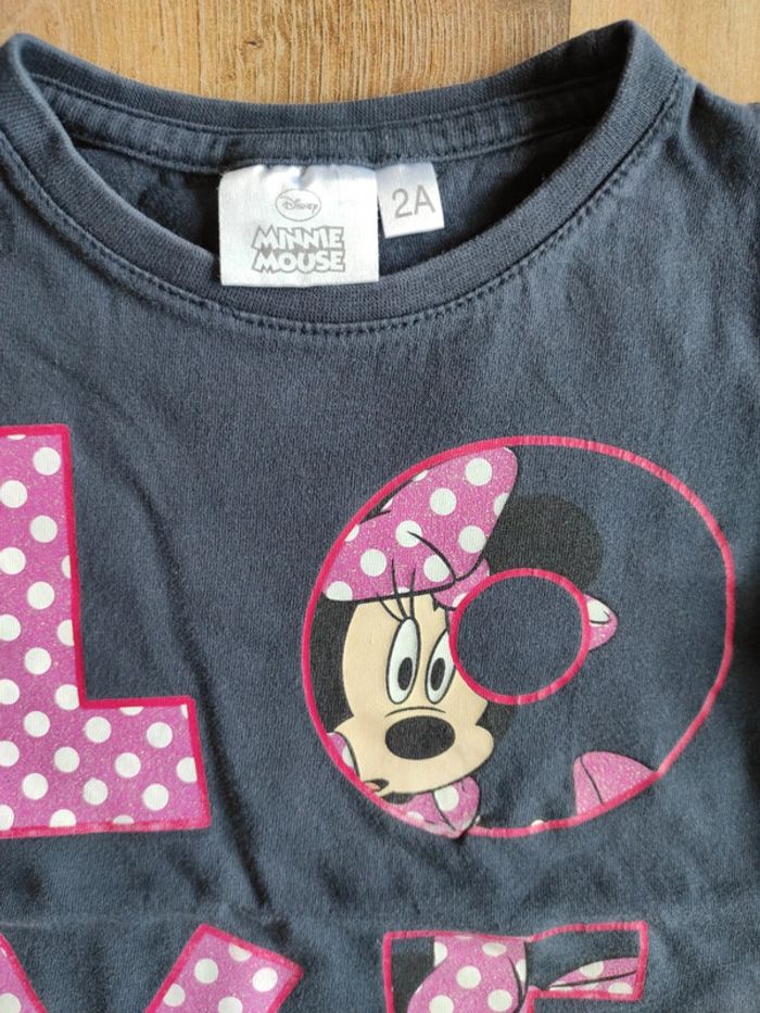 Tee-shirt ML 24 mois Minnie Disney - photo numéro 3