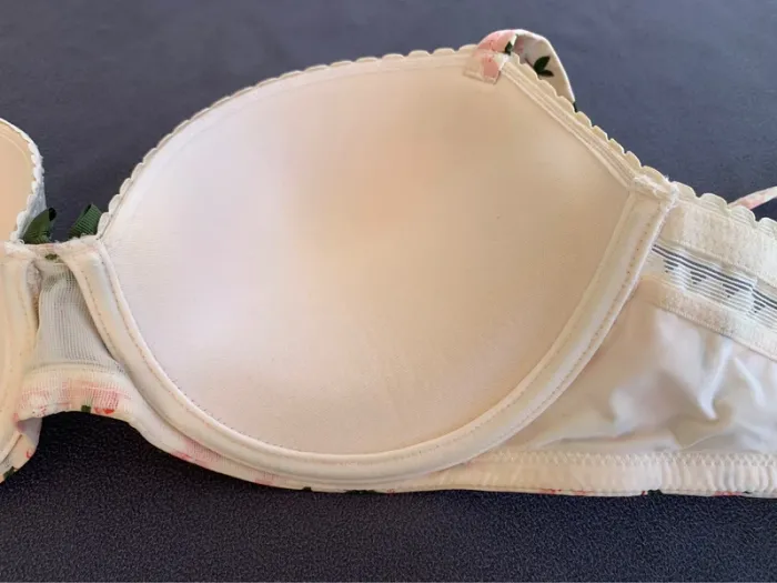 Soutien-gorge Princesse Tam Tam beige à fleur 90D - photo numéro 7