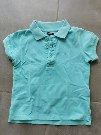 Polo turquoise Kiabi