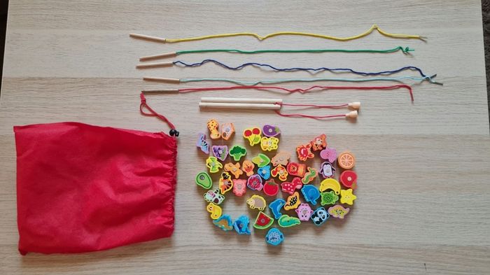 Jeu pêche en bois