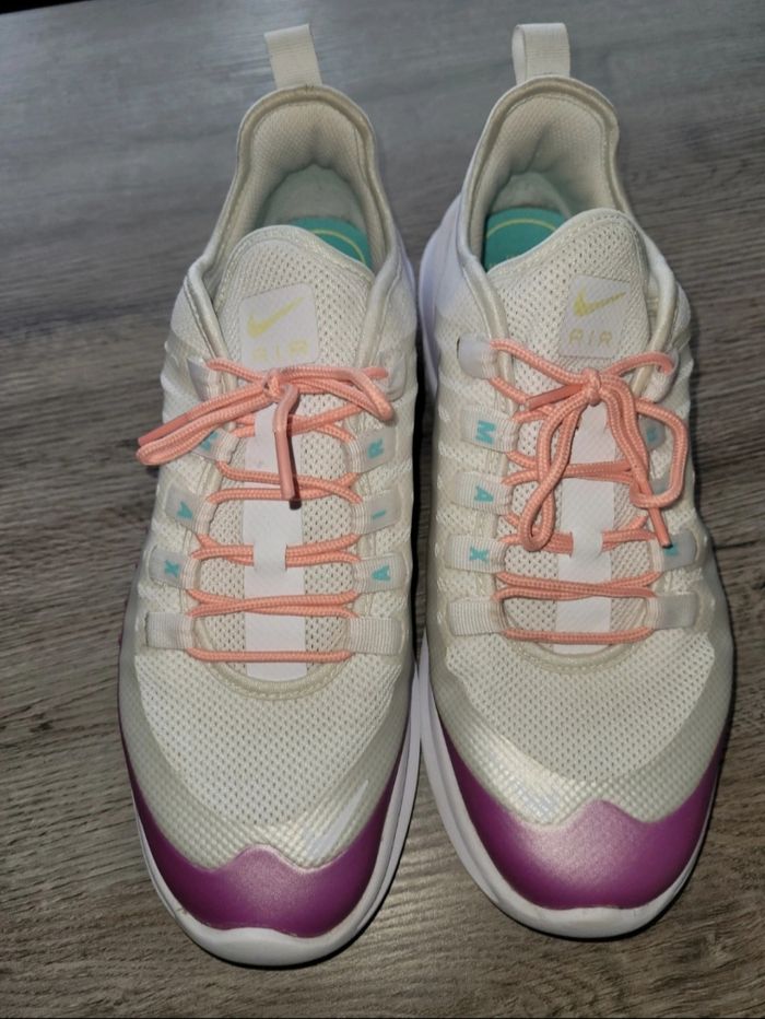 Chaussures Nike Air Max blanche et rose taille 41 - photo numéro 5