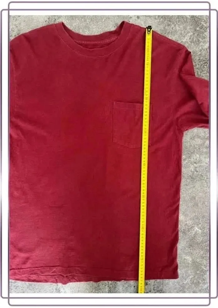T shirt bordeaux homme Dickes taille L T-shirt Maglietta uomo Herren-T-Shirt - photo numéro 5