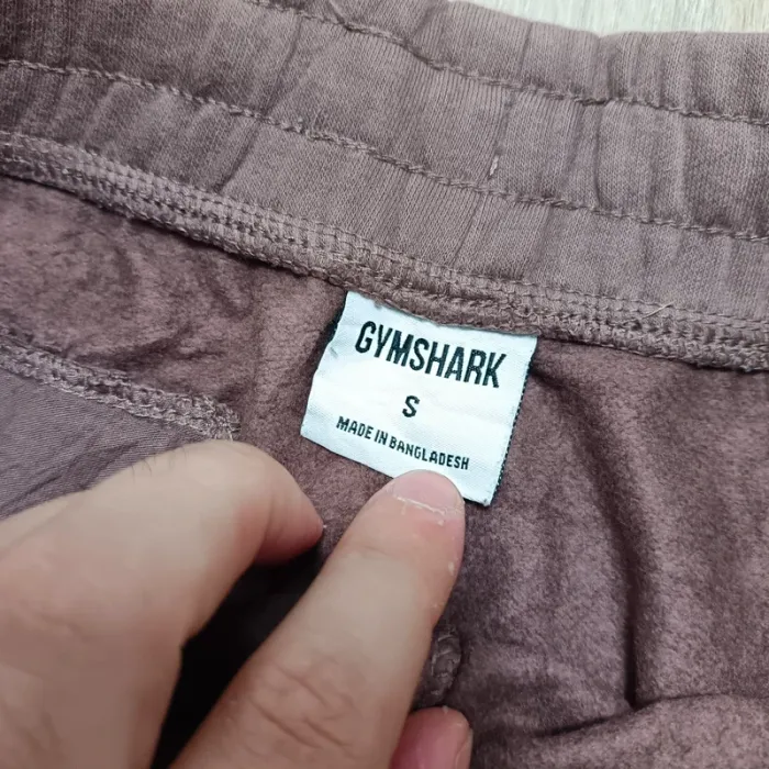 Short gymshark homme S marron coton - photo numéro 4