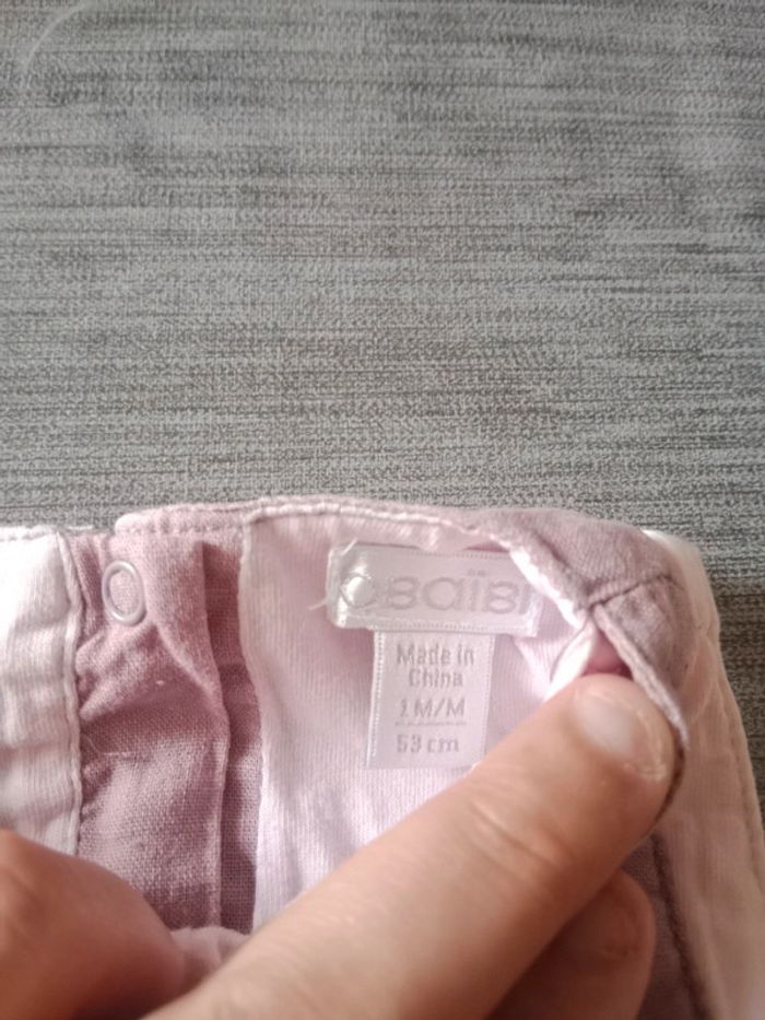 Combi pantalon sans manche bébé fille - photo numéro 3