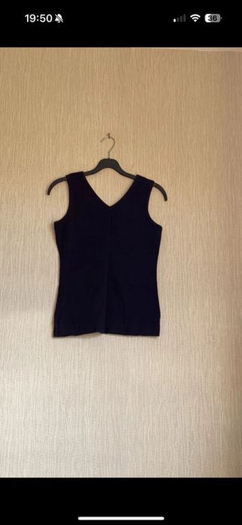 Débardeur noir News essentials taille S