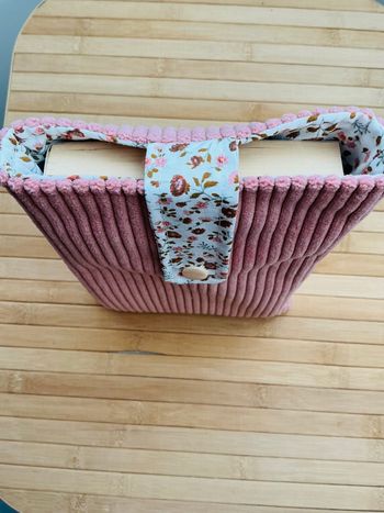 Pochette pour livre de poche 21X15 rose