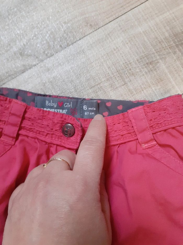 Lot 2 pantalons fille bouffant 6 mois neufs - photo numéro 6