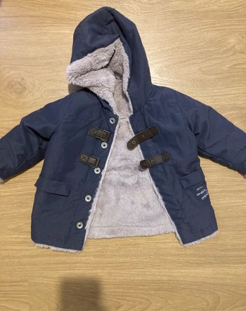 Manteau fourré bébé 12 mois