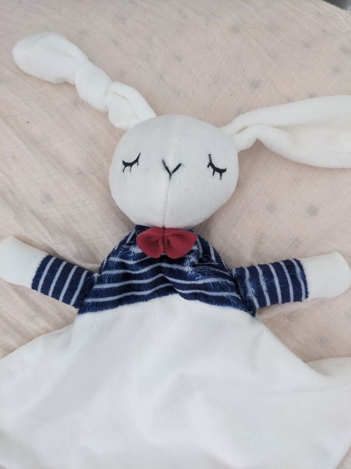 Doudou lapin blanc Envie de Fraise - photo numéro 2