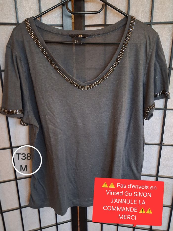 T.shirt femme - Taille 38 - H&M