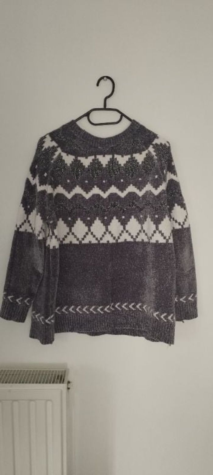 Pull gris chaud pour femme