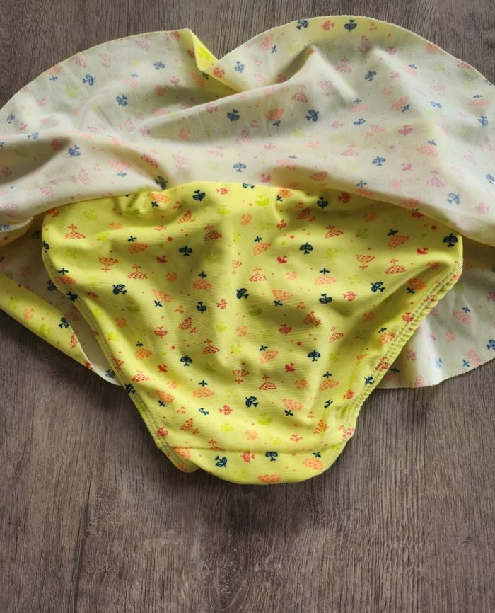 Maillot de bain jaune fille 18 mois - photo numéro 4