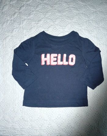 Haut manches longues 6-9 mois 👶