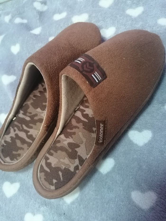 Chaussons coton éponge Isotoner 39 - photo numéro 2