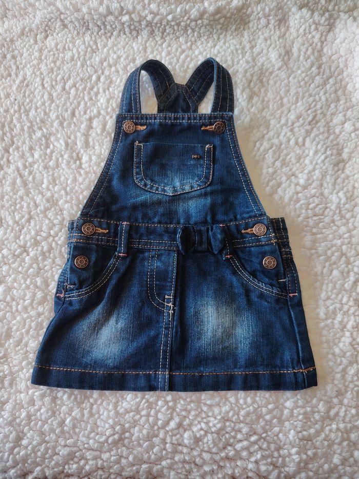 Robe salopette  en jean kiabi