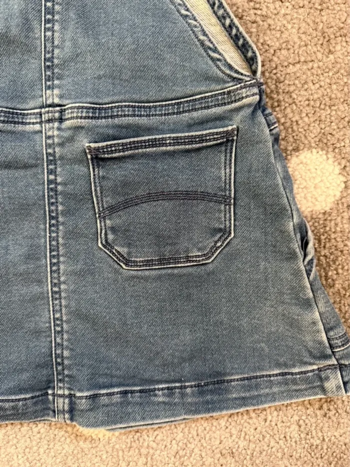 Petit Bateau - Robe Salopette Jean Taille 4 ans - photo numéro 5