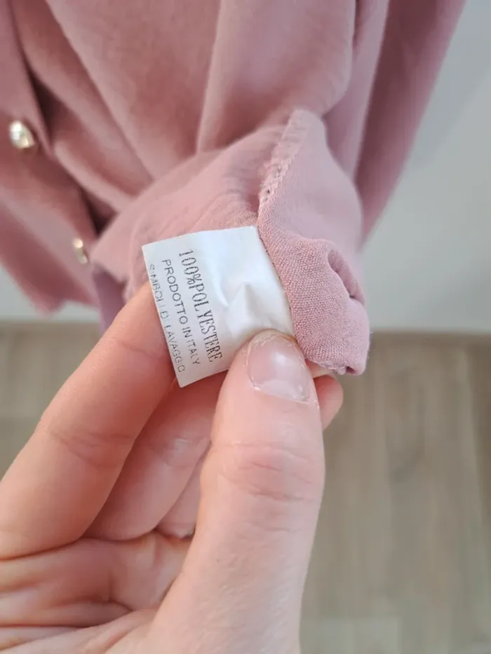 Blouse boutonnée argentée - photo numéro 5