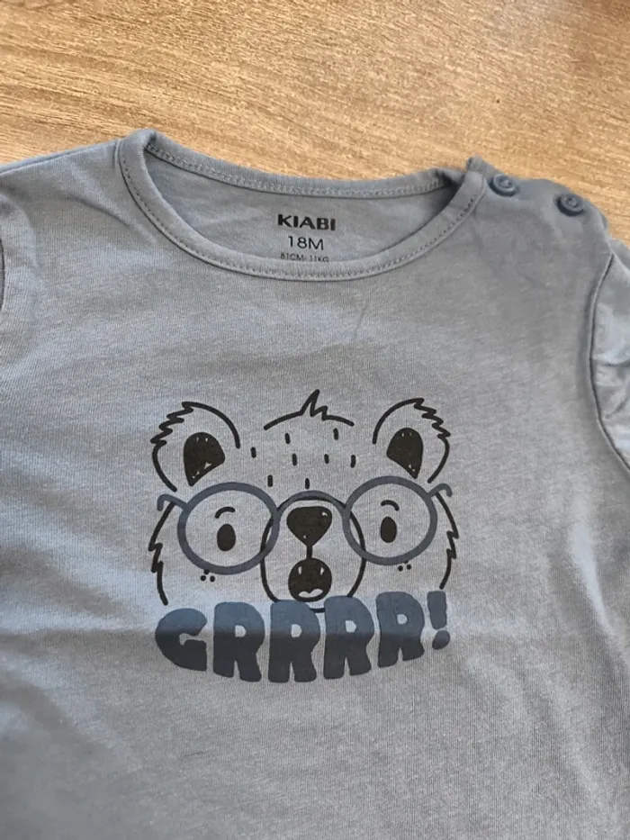 Tee-shirt garçon ml 18 mois Kiabi - photo numéro 3