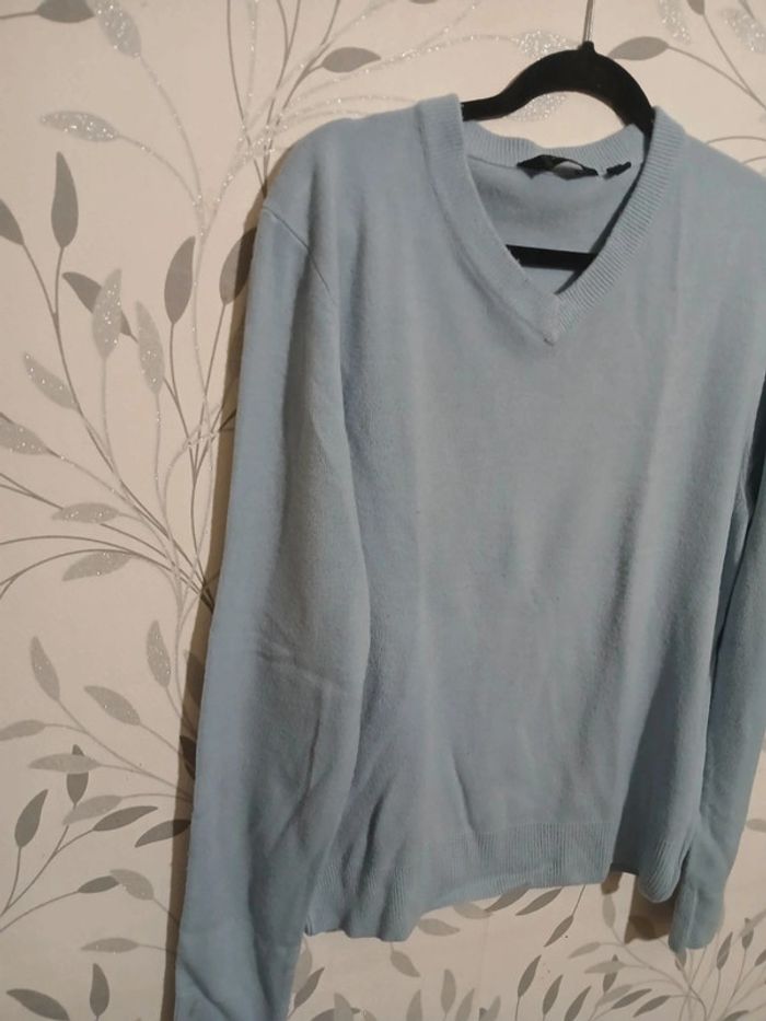 🍍 Pull bleu ciel Cutting Edge taille M - photo numéro 3