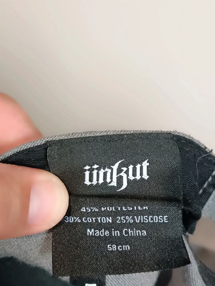 Casquette Ünküt Couleur Noir & Gris Taille 58 - photo numéro 2