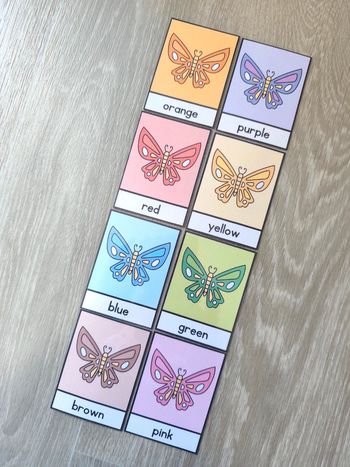 Cartes de nomenclature des couleurs en Anglais