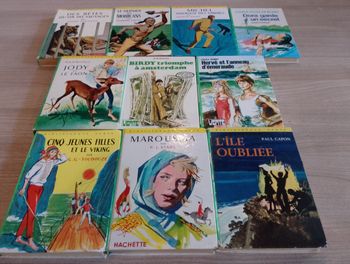 Lot de 10 livres, bibliothèque verte (divers)(1)