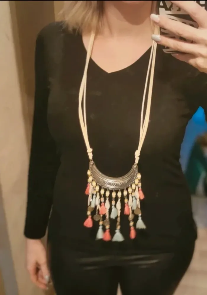 Collier sautoir bohème - photo numéro 4