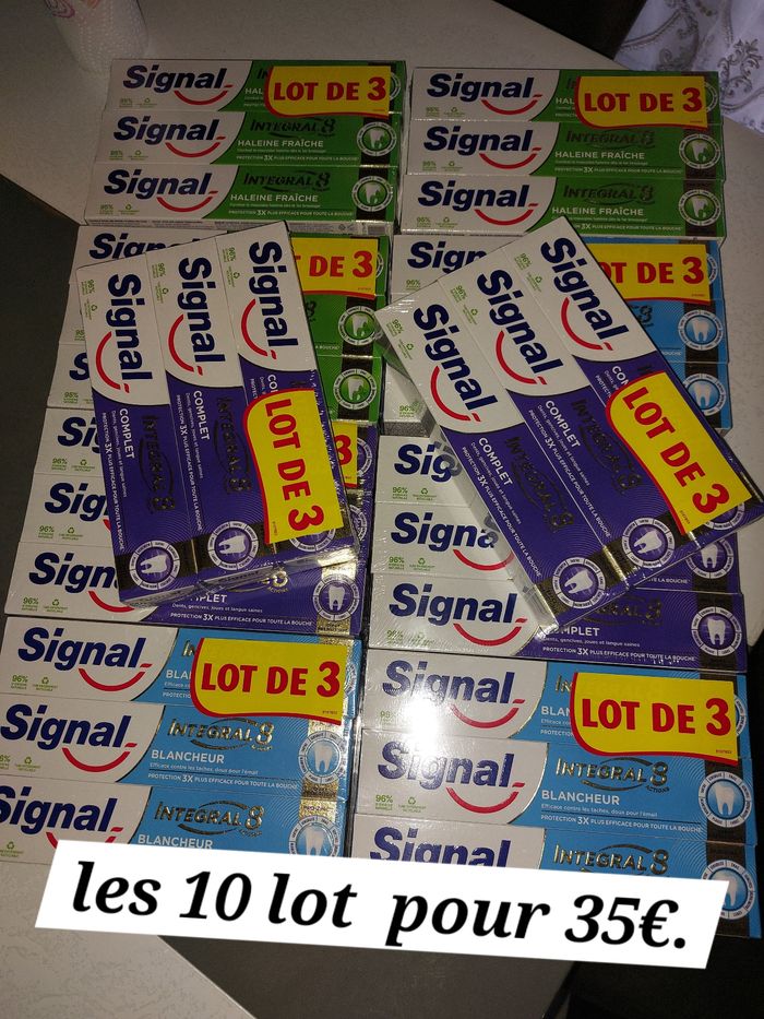 Dentifrice signal