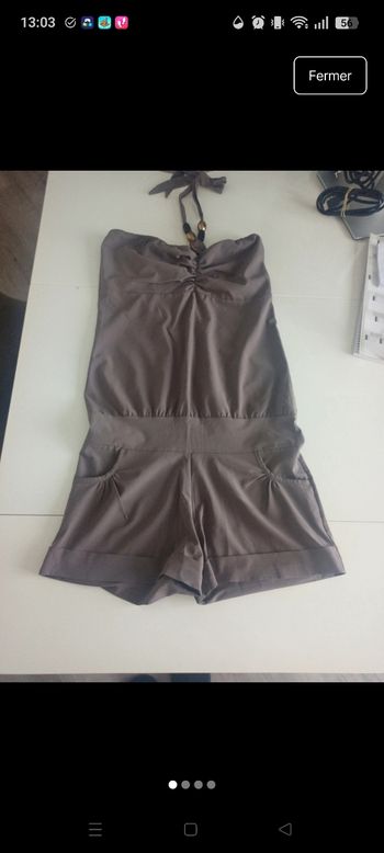 Combinaison short bustier