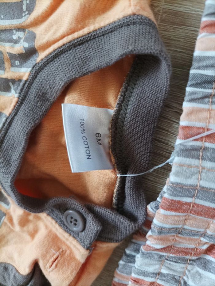 Ensemble short + t-shirt 6 mois - photo numéro 4