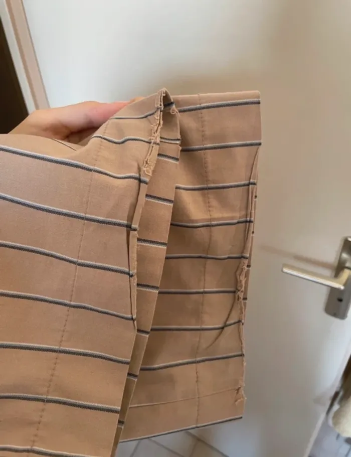 Pantalon de costume beige rayé Pimkie - photo numéro 4