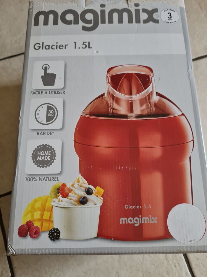 Glacier magimix 1,5L de couleur Blanc neuf - photo numéro 6