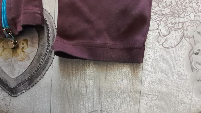 Veste jogging prune et turquoise - photo numéro 6