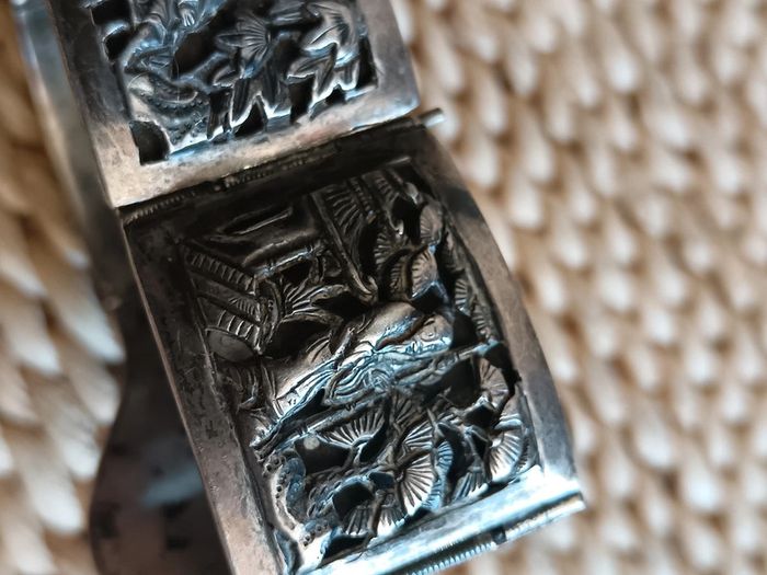 Vintage | Bracelet d'Indochine ancien argent 800 - photo numéro 4