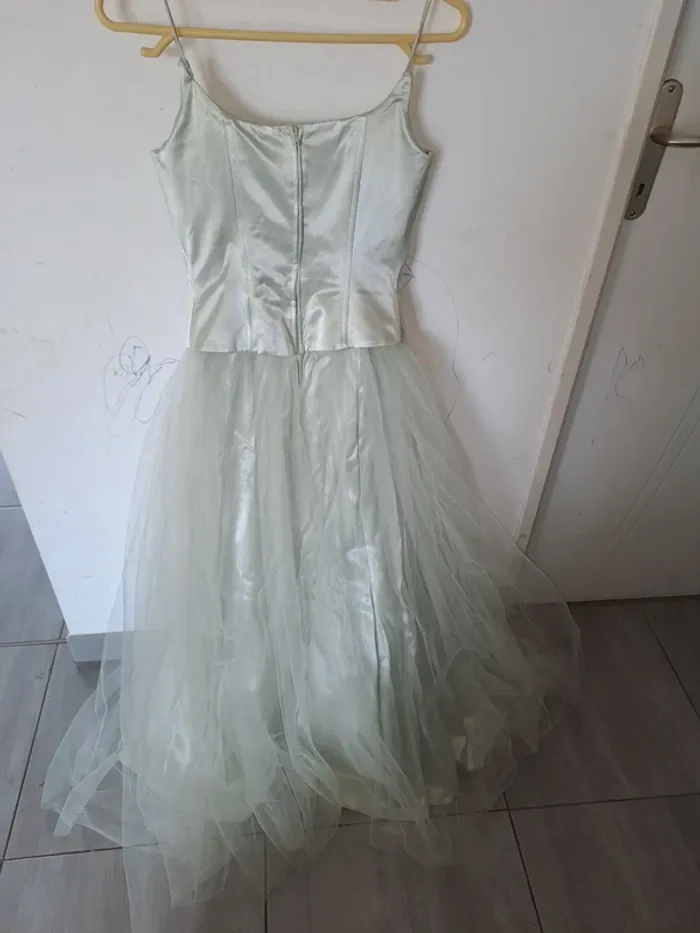 Très belle robe de soirée vintage Verte - photo numéro 12