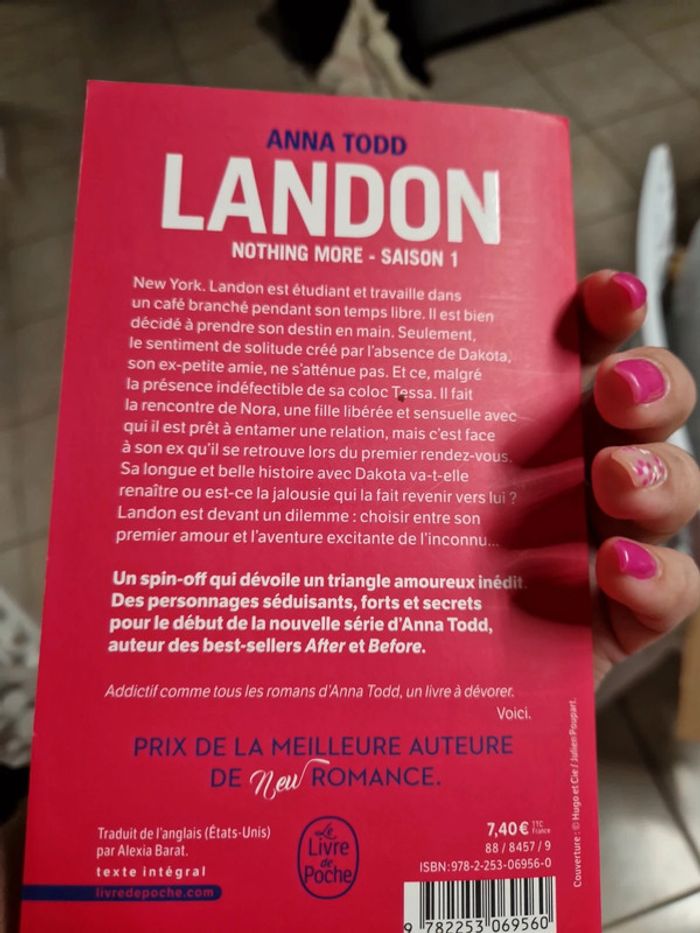 Livre new romance la landon anna todd - photo numéro 2