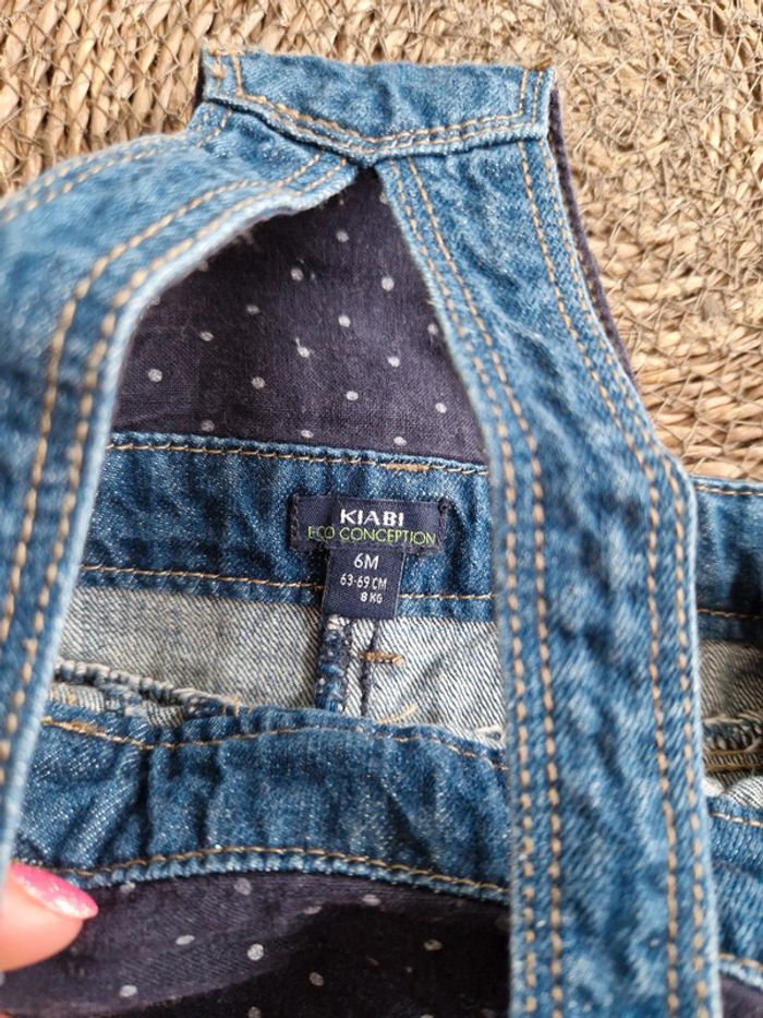 Jolie robe en jean Kiabi 6 mois - photo numéro 3