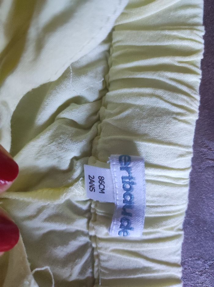 Pantalon d'été Vertbaudet jaune pâle 2 ans - photo numéro 4