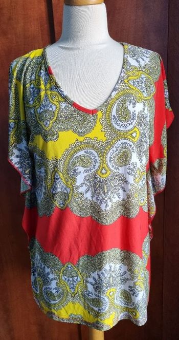 Tunique à motifs taille 40